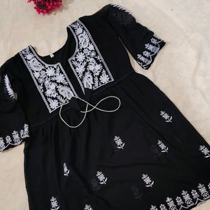 Beautiful Embroidered Georgette Dress For Women