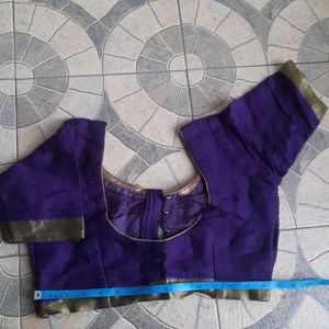 plain purple saree