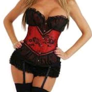 🇺🇸Gothic Vintage Corset Bustier Top Lace Up