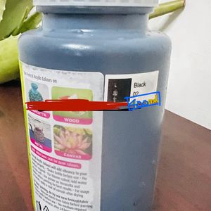 400ml Acrylic Paint Black 02