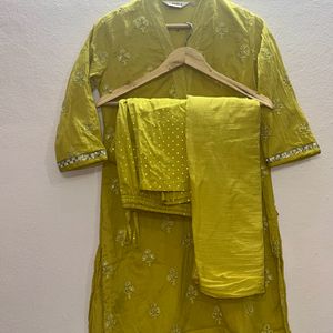 Lime Yellow Kurta Set