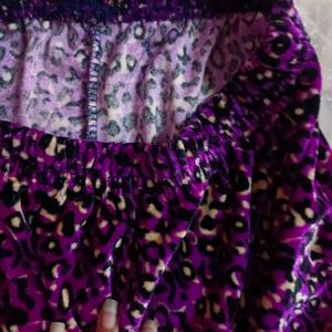 Leopard Purple Leggings Or Bottom (Women's)