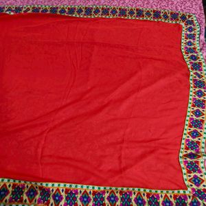 Red Georgette Saree