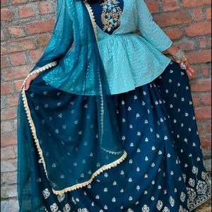 4 Pic Embroidery Work Lehenga Choli