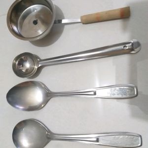 kitchen spoon combo, sansi,serving chamcha