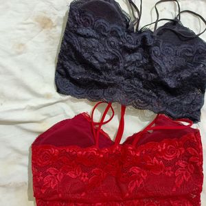 Fancy Lace Bra Lingerie Set Padded