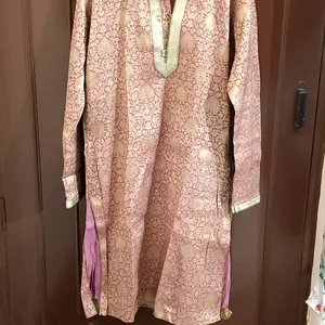 Golden And Pink Sherwani Set (Men's)