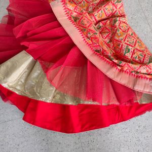 Pure Banarasi Lehenga Choli And,🎁 Free Gift