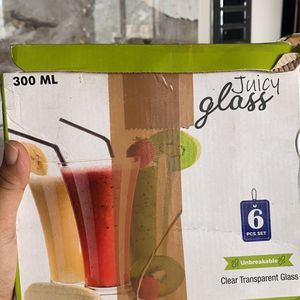 Glass Use For Juice And Unbrakeble Plastic