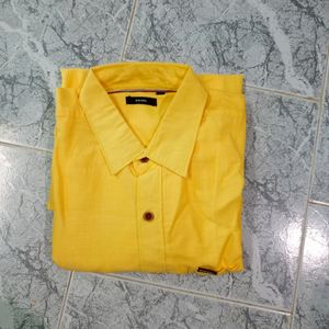 Diesel Mens Shirt XL Size Yellow Color Shirts