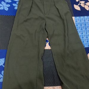 Olive Green Korean Trouser Women