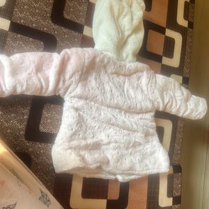 Party Wear Woollen Huddiee Suit For Baby Girl