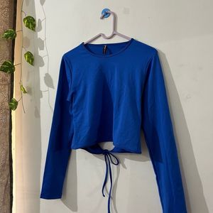 Newme Back Open Crop Top