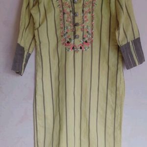 Beautiful Yellow Coloured Kurti