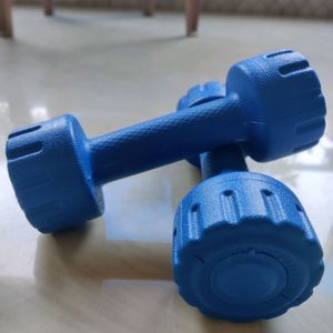 Dumbbells 1kg pair blue colour