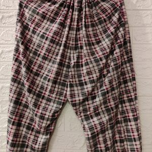 Checked Casual Pants