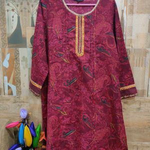 Light Winter Kurta By Pantaloons Size Large