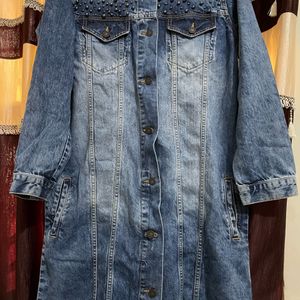 Moda Rapido Long Denim Jacket.