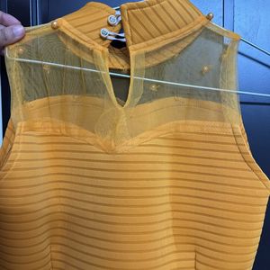 Yellow Party Wear Top