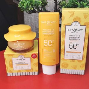 Combo Of* Dot & Key * Sunscreen And Moisturizer 💛