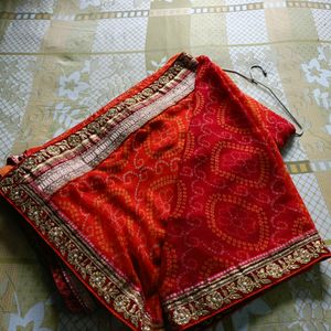 Orange Colour Saree🎀