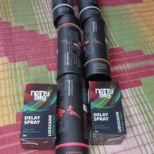 Combo Of 7 Lubricant And Delay Spray For Men