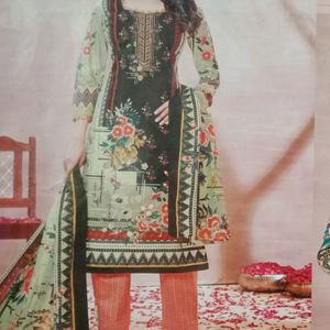 Unstitched Cotton Suit For Women