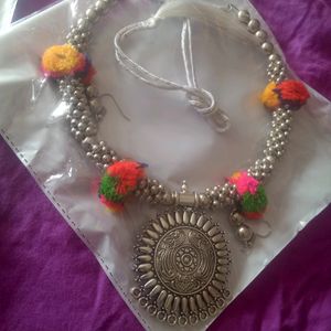 Oxidaes Necklace With Earings