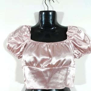 Pastel Peach Crop Top (Women's)