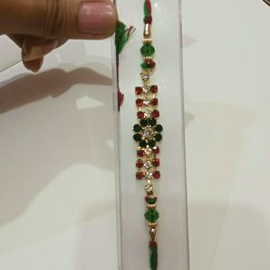 Stone Beaded Rakhi (Combo Of 2 Raakhi's)