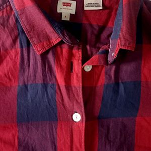 Levis Red n Navy Blue Casual Shirt