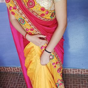 Saree Multicolour Wedding Wear