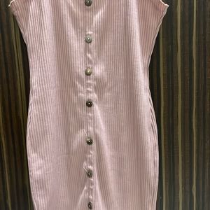 Pink Bodycon Casual Dress