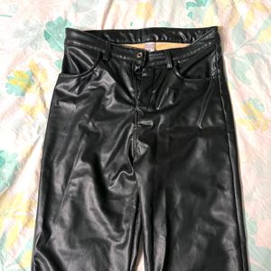 Black Leather Pant