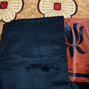 Paper Silk Saree With Blause Piece