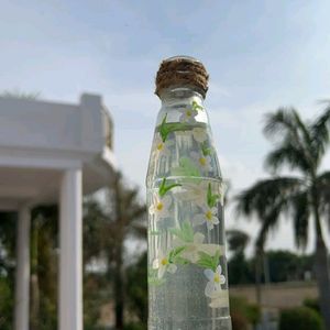 Aesthetic Flower Glass Bottle