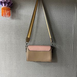 A Pink& Brown Sling Bag