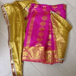 Girl Baby Stitched Saree