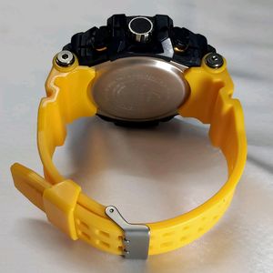 G-Shock Yellow Sports Watch For Mens