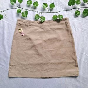 Pinterest inspired beige skirt