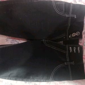 Black 3/4 Jeans For Women/Girls