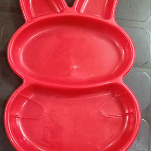 Combo Bunny Shaped Plastic Plates