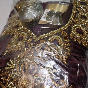 Anarkali Suit With Dupatta & Pent