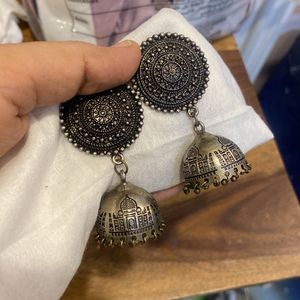 Tajmahal printed earings