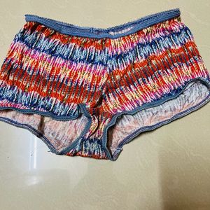 Women Boyshort Multi Coloured Panty