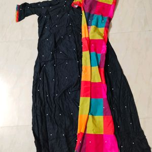 Black Top With Dupatta