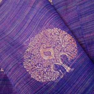 Blue Banarasi Silk Saree