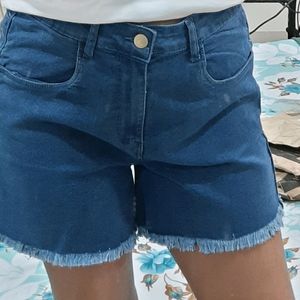 Denim Shorts From Myntra- Its New.