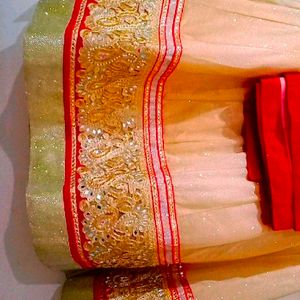 New Lehnga Red and😍golden