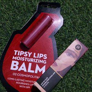 Combo Of Foundation And Lip Balm